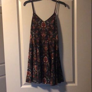 Brown Paisley Dress